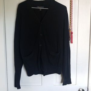 aeropostale black buttoned cardigan